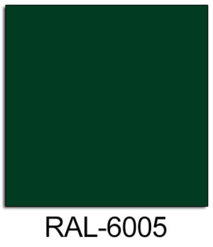 Tôle alu ép.1.5 mm vert RAL 6005