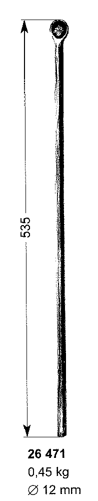 Ferronnerie - 26 471 barreaux de grille 535mm